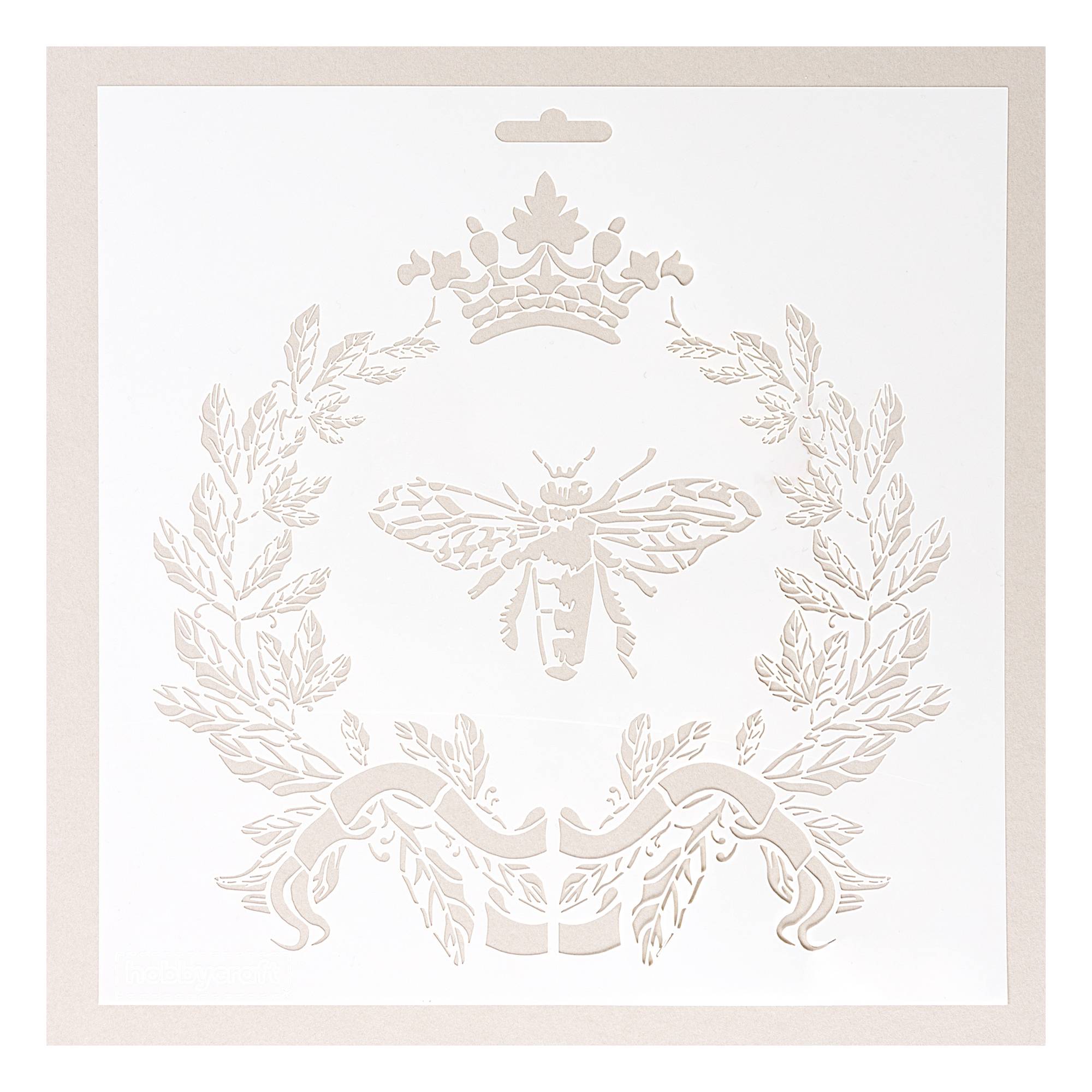 Queen Bee Stencil 25cm x 25cm