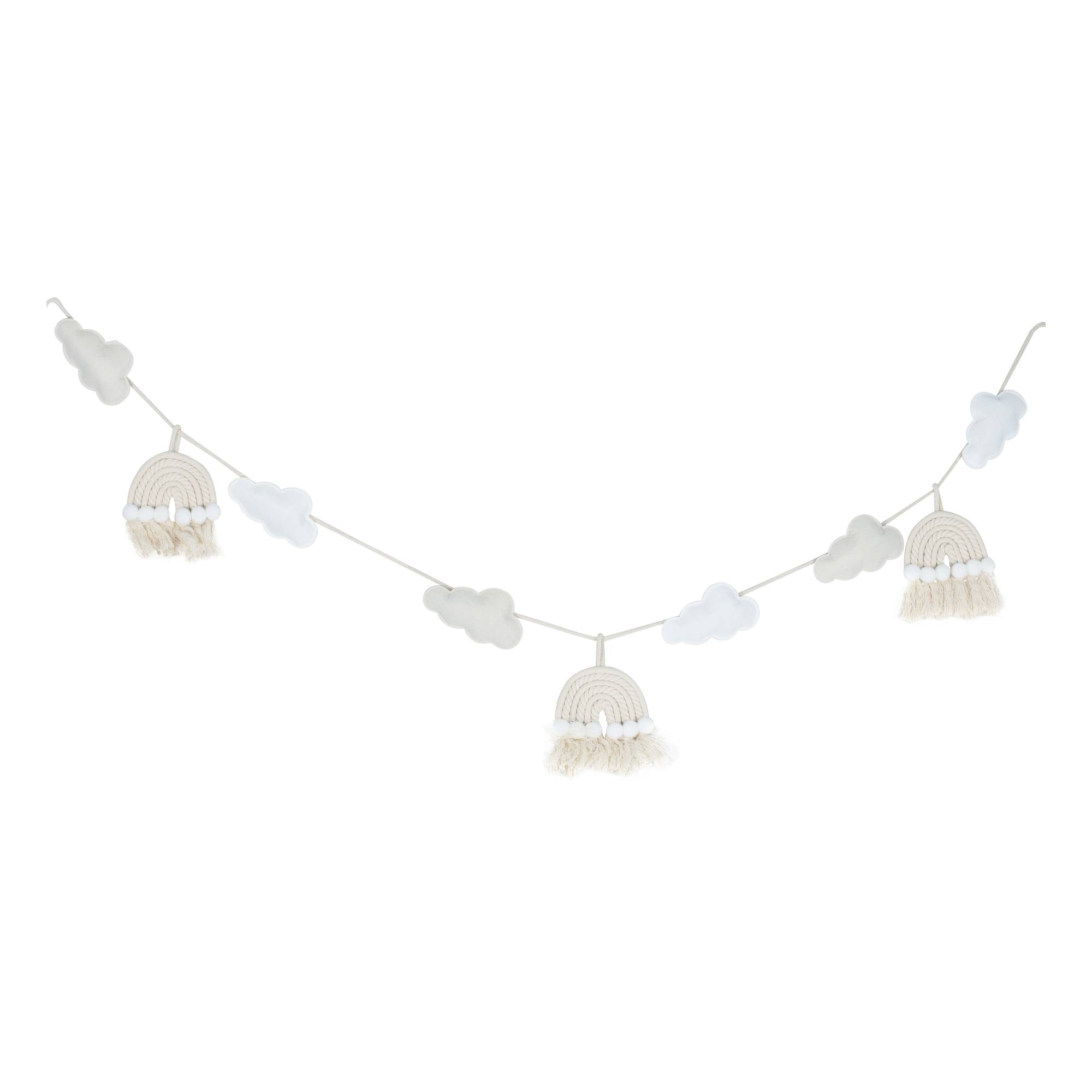 Ginger Ray Macram&eacute; Rainbows and Clouds Baby Bunting 2m