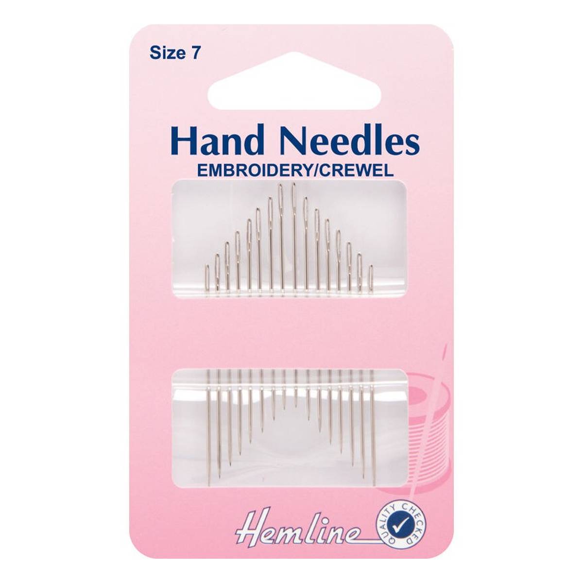 Hemline Size 7 Embroidery Crewel Needles 16 Pack
