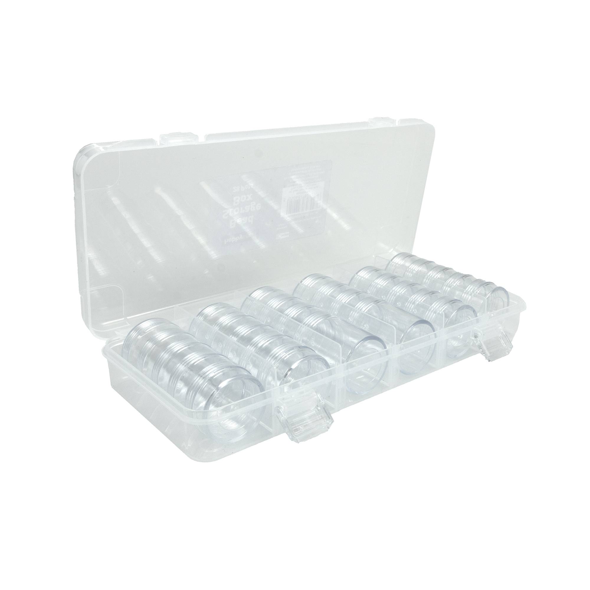 Clear Bead Storage Box 28 Pots