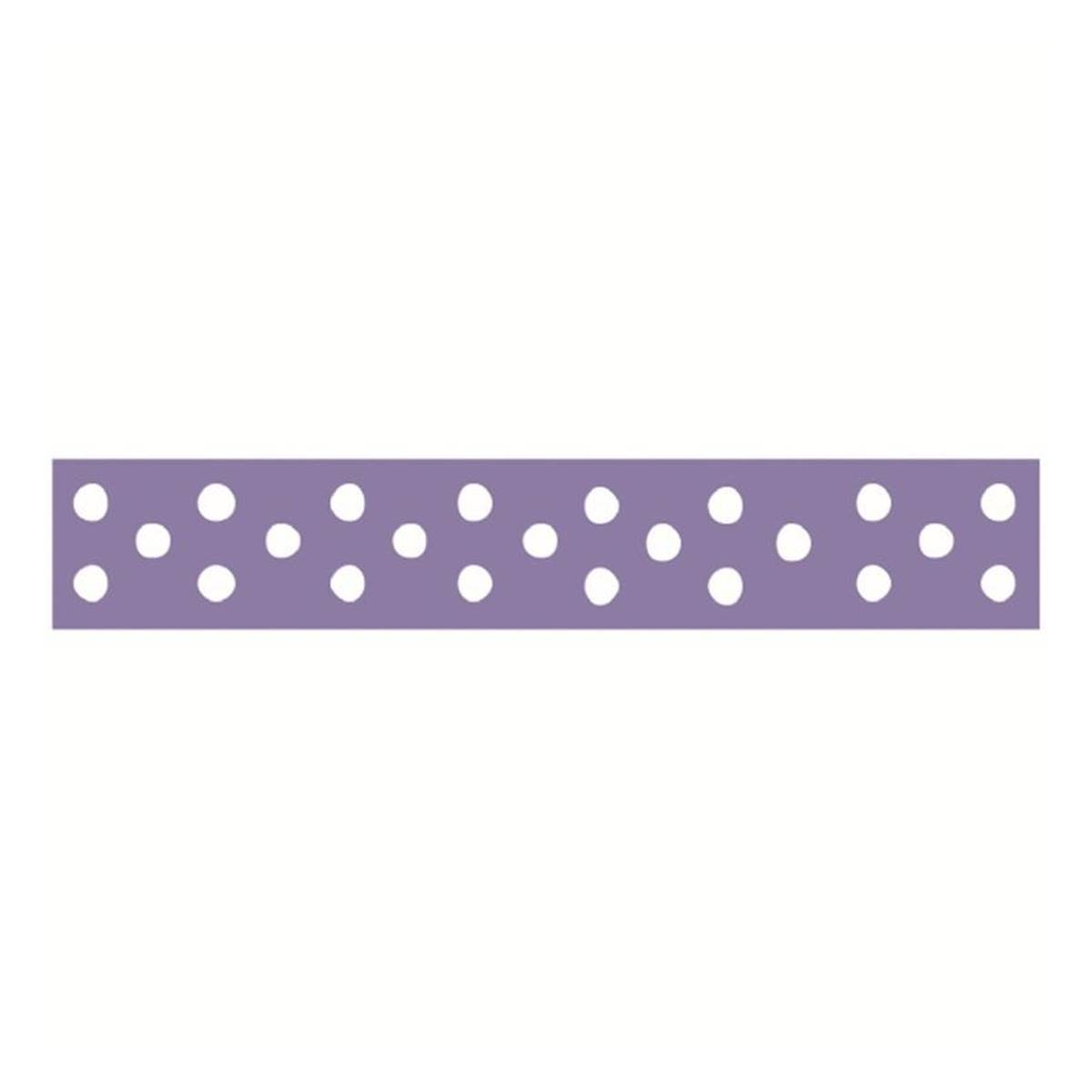 Lavender Polka Dot Grosgrain Ribbon 13mm x 5m