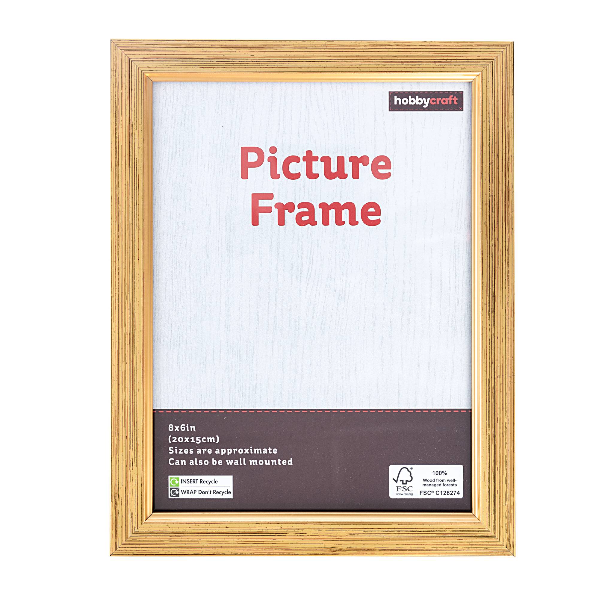 Gold Effect Picture Frame 20cm x 15cm