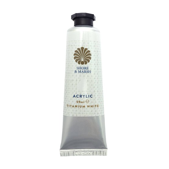 Shore & Marsh Titanium White Acrylic Paint 59ml