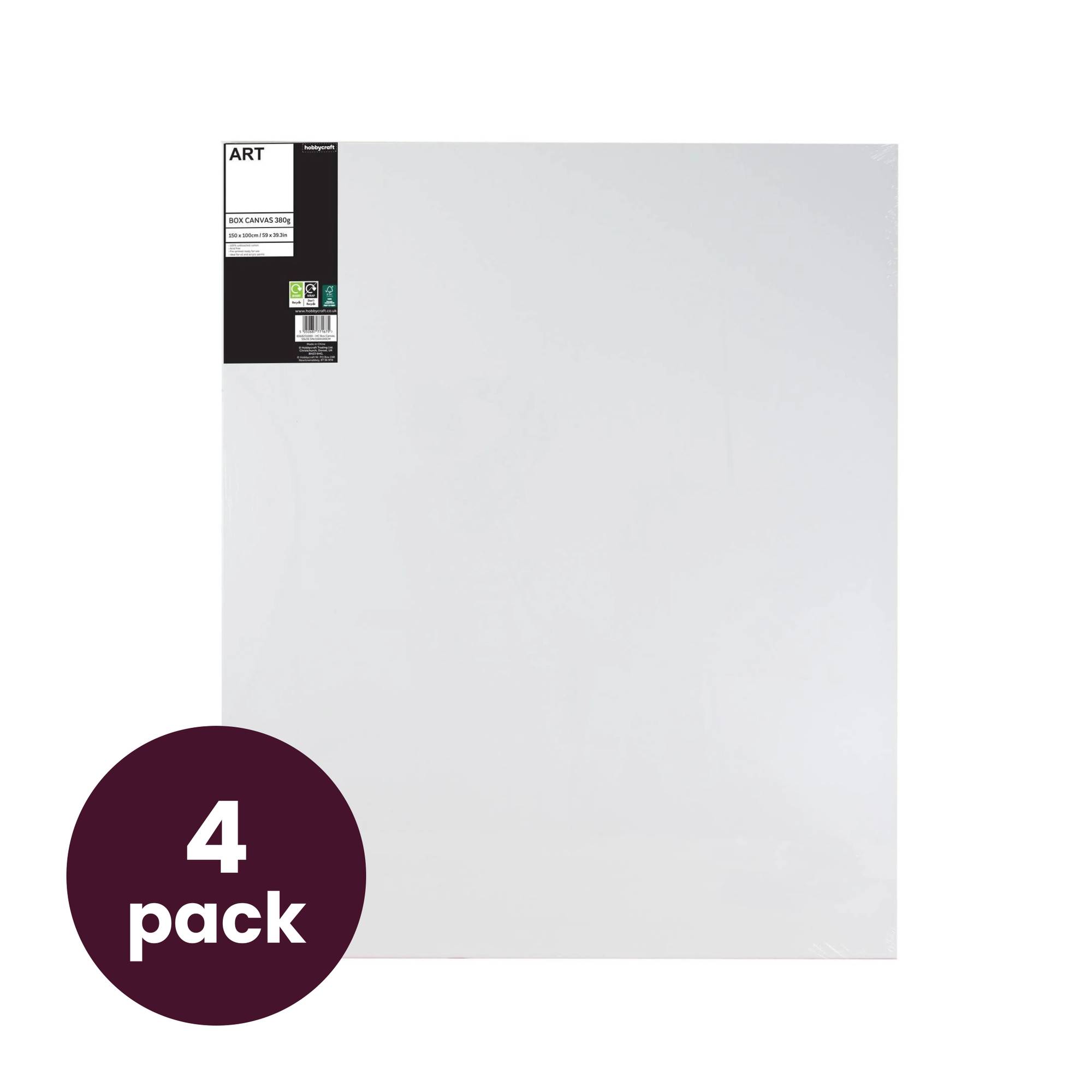 Box Canvas 150cm x 100cm 4 Pack Bundle
