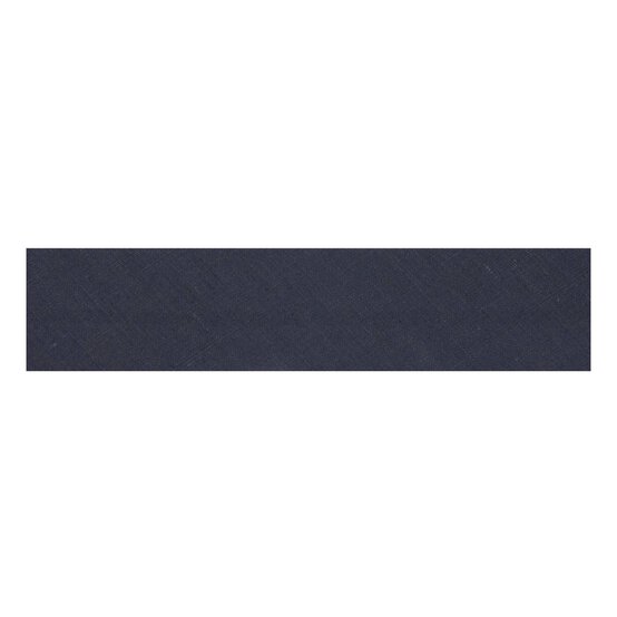 Dark Navy Poly Cotton Bias Binding 12mm x 2.5m