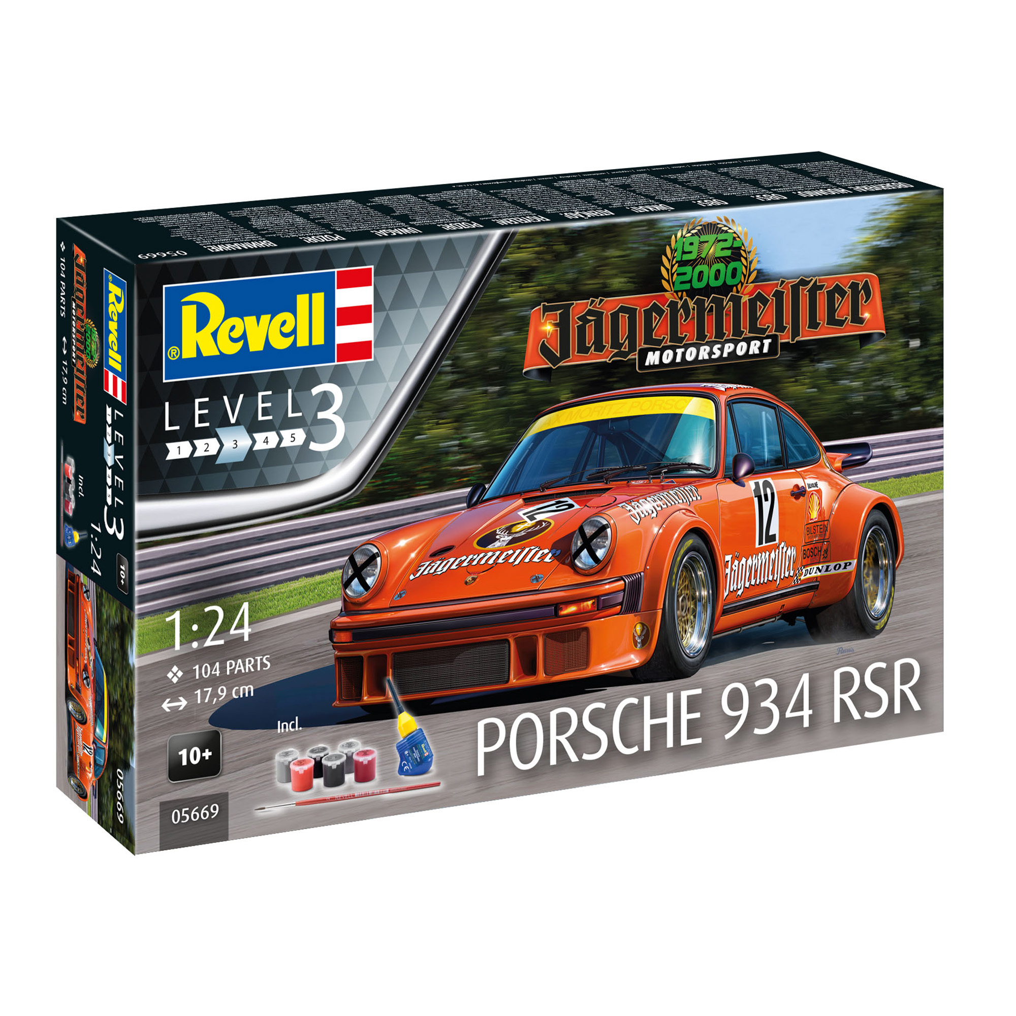 Revell Jagermeister Porsche 934 RSR Model Set 1:24