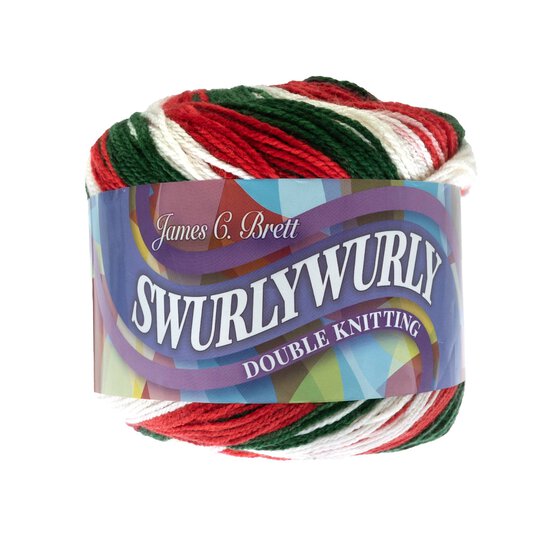 James C Brett Christmas Day Swurlywurly DK Yarn 200g