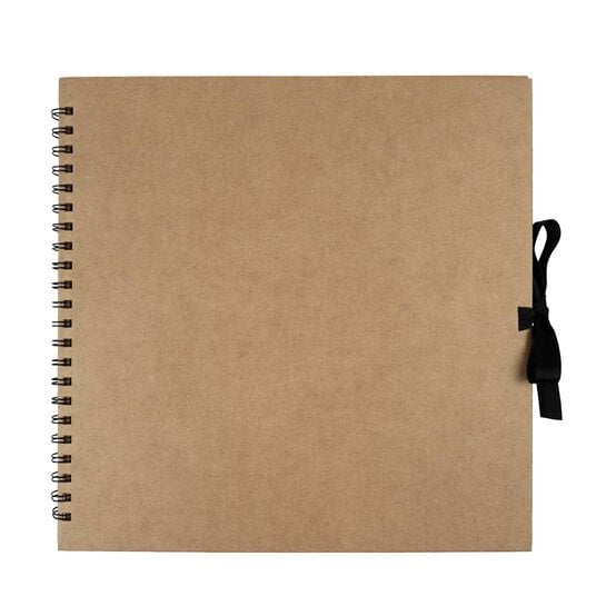 Spiral Bound Kraft Scrapbook 12 x 12 Inches