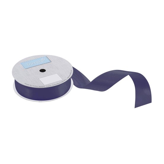 Trimits Navy Double-Faced Satin Ribbon by the Metre 25mm