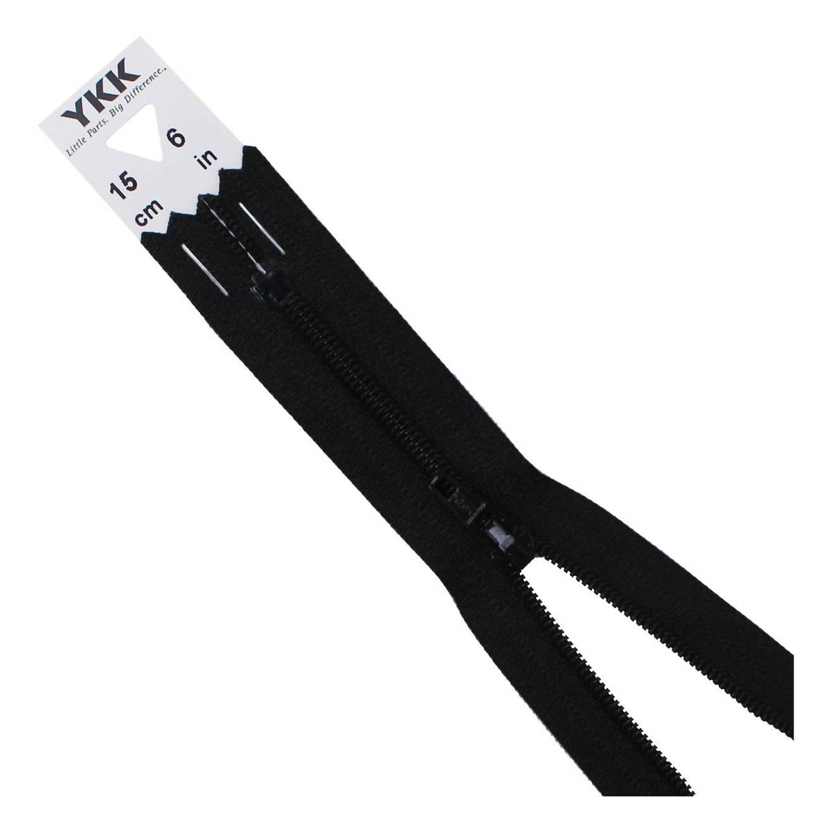 YKK Black Dress and Skirt Zip 15cm