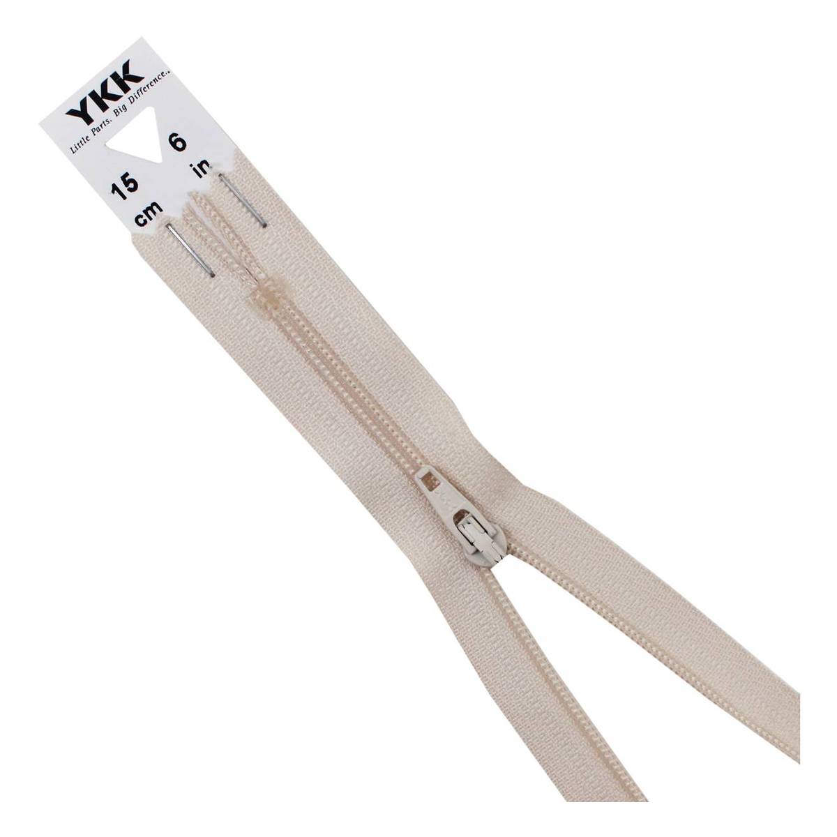 YKK Light Beige Dress and Skirt Zip 15cm