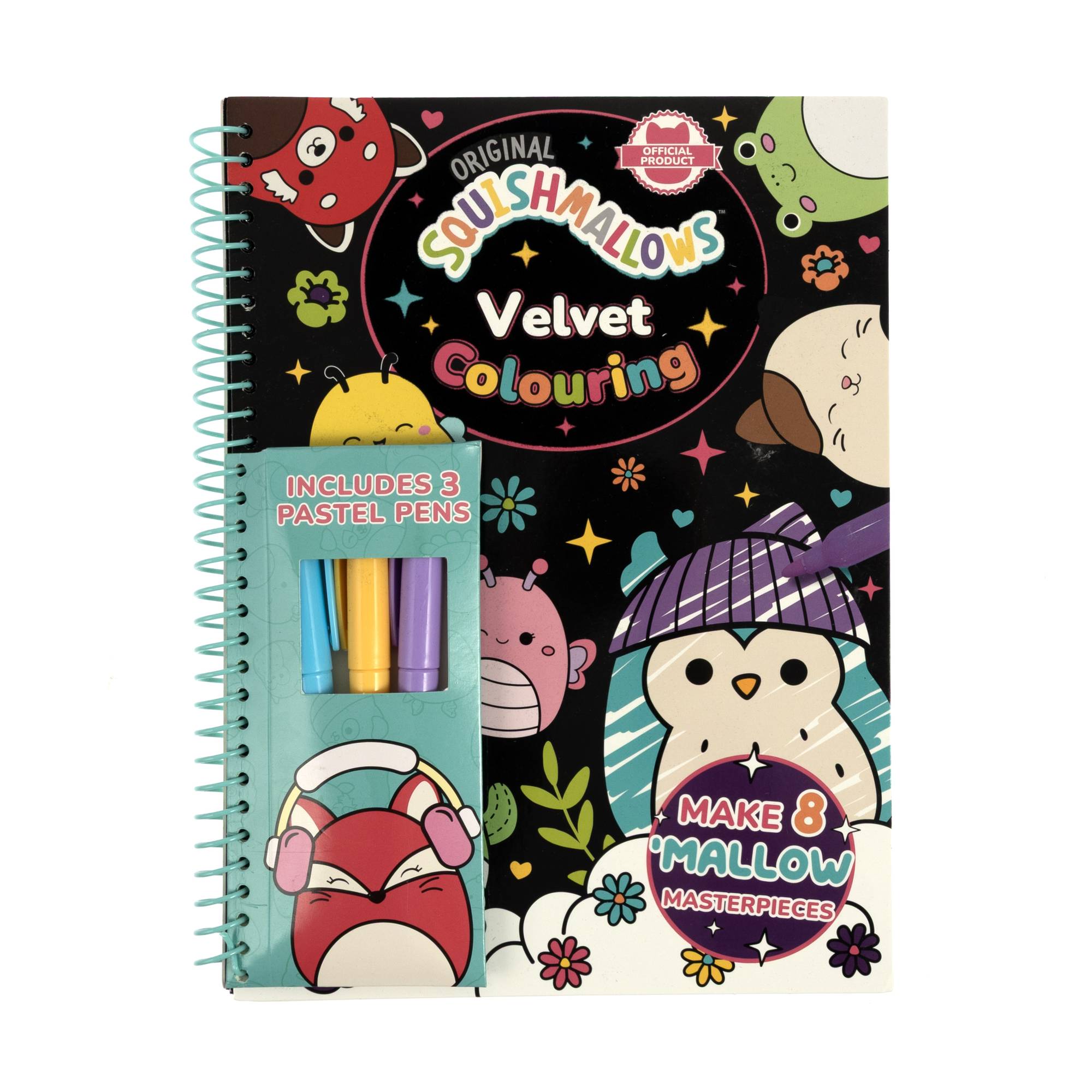 Squishmallows Velvet Colouring Book
