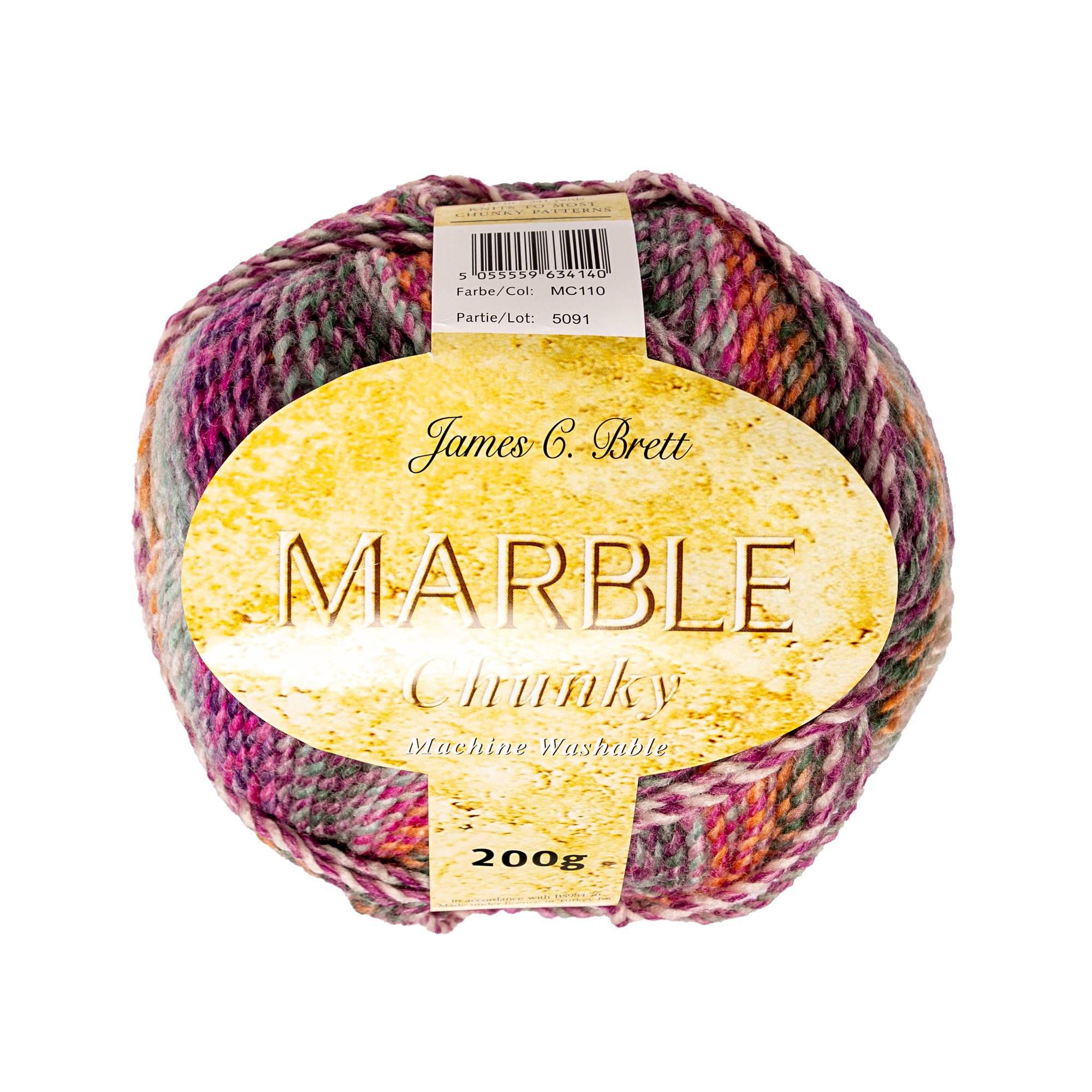 James C Brett On the Moor Marble Chunky Yarn 200g