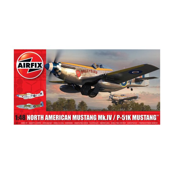 Airfix North American Mustang Mk.IV/P-51K Mustang Model Kit 1:48