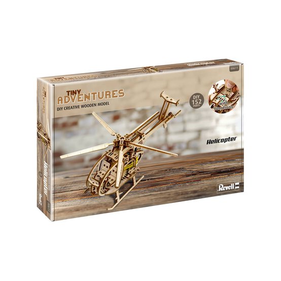 Revell Tiny Adventures Helicopter Wooden Model Kit
