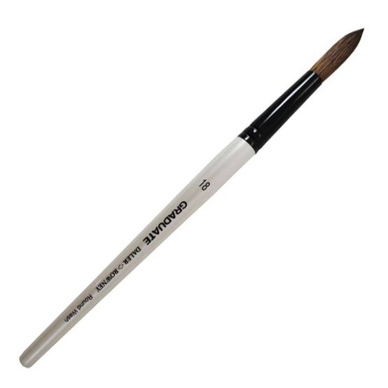 Daler-Rowney Pony & Synthetic Round Graduate Brush Size 18 White