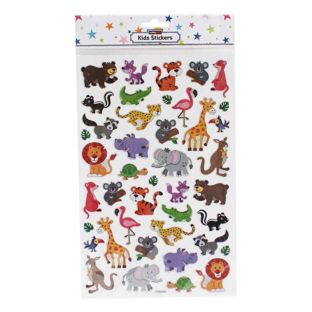 Large Safari Laser Stickers Set
