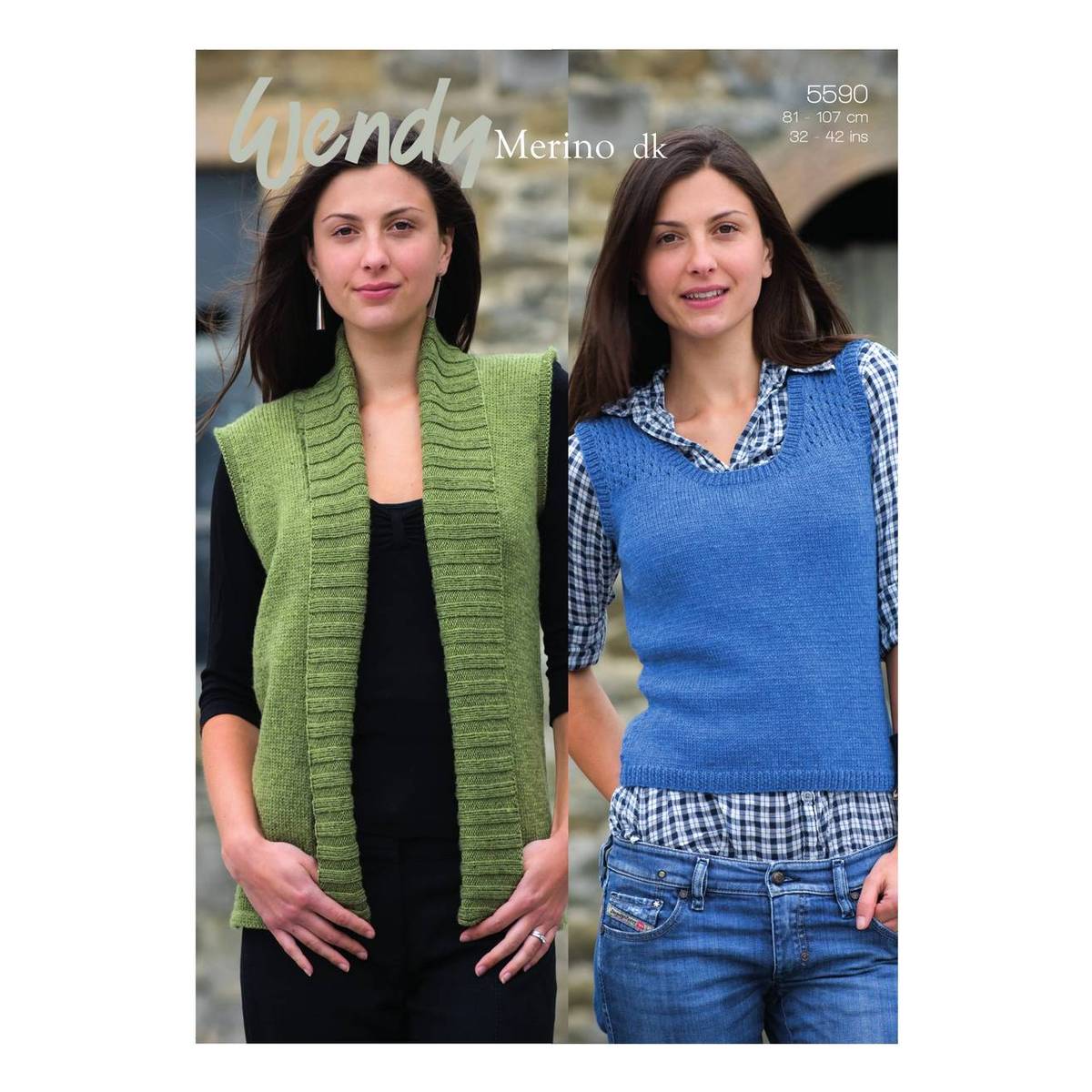 Wendy Merino DK Cardigan and Tank Top Digital Pattern 5590