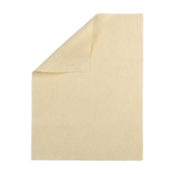 Cream Polyester Felt Sheet A4