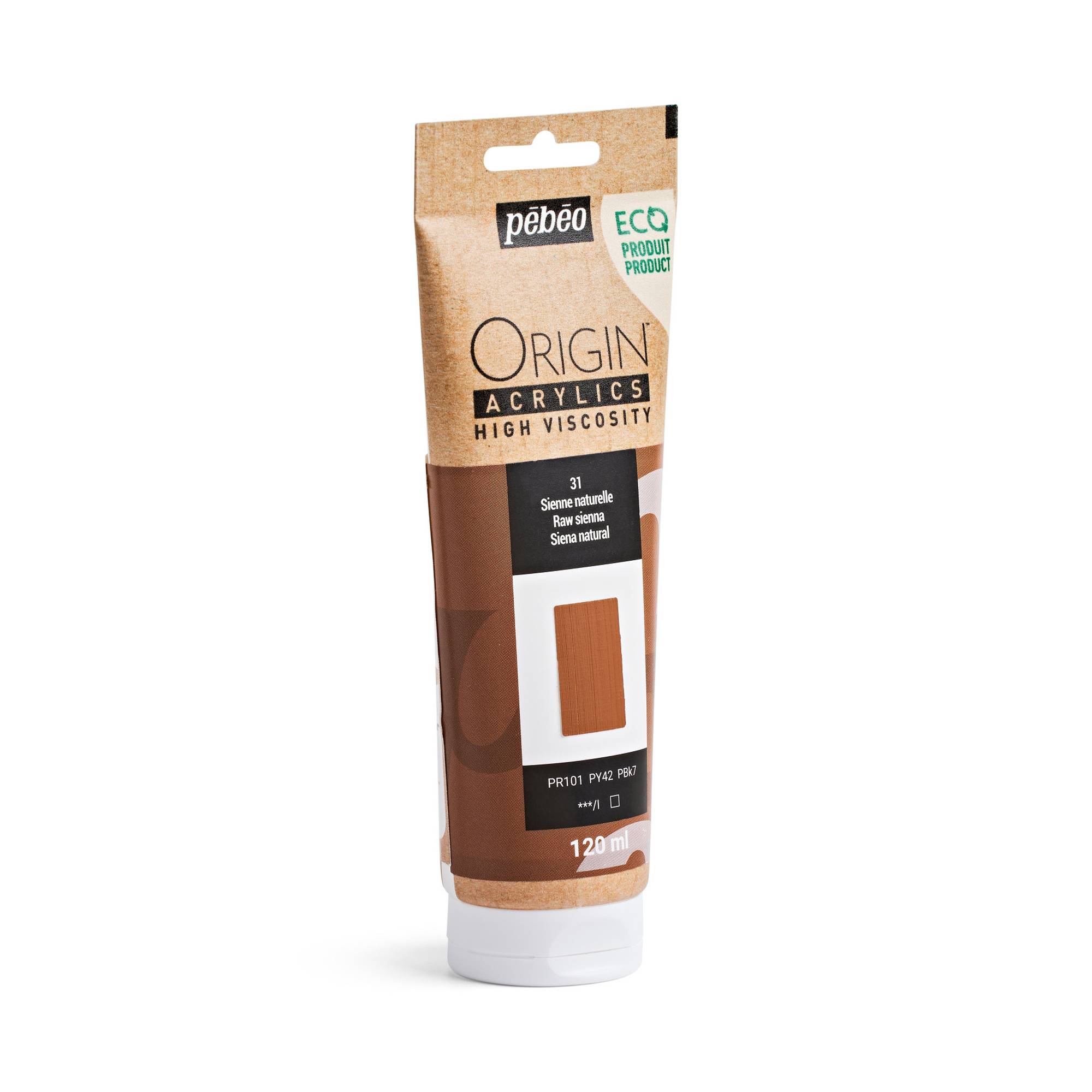 Pebeo Origin Raw Sienna Acrylic Paint 120ml