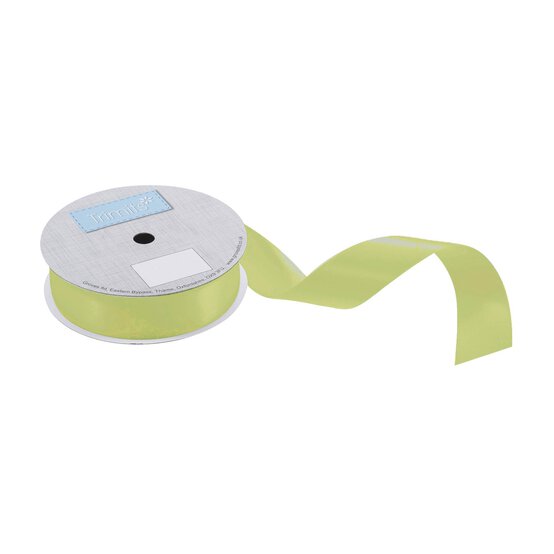 Trimits Apple Green Double-Faced Satin Ribbon by the Metre 25mm