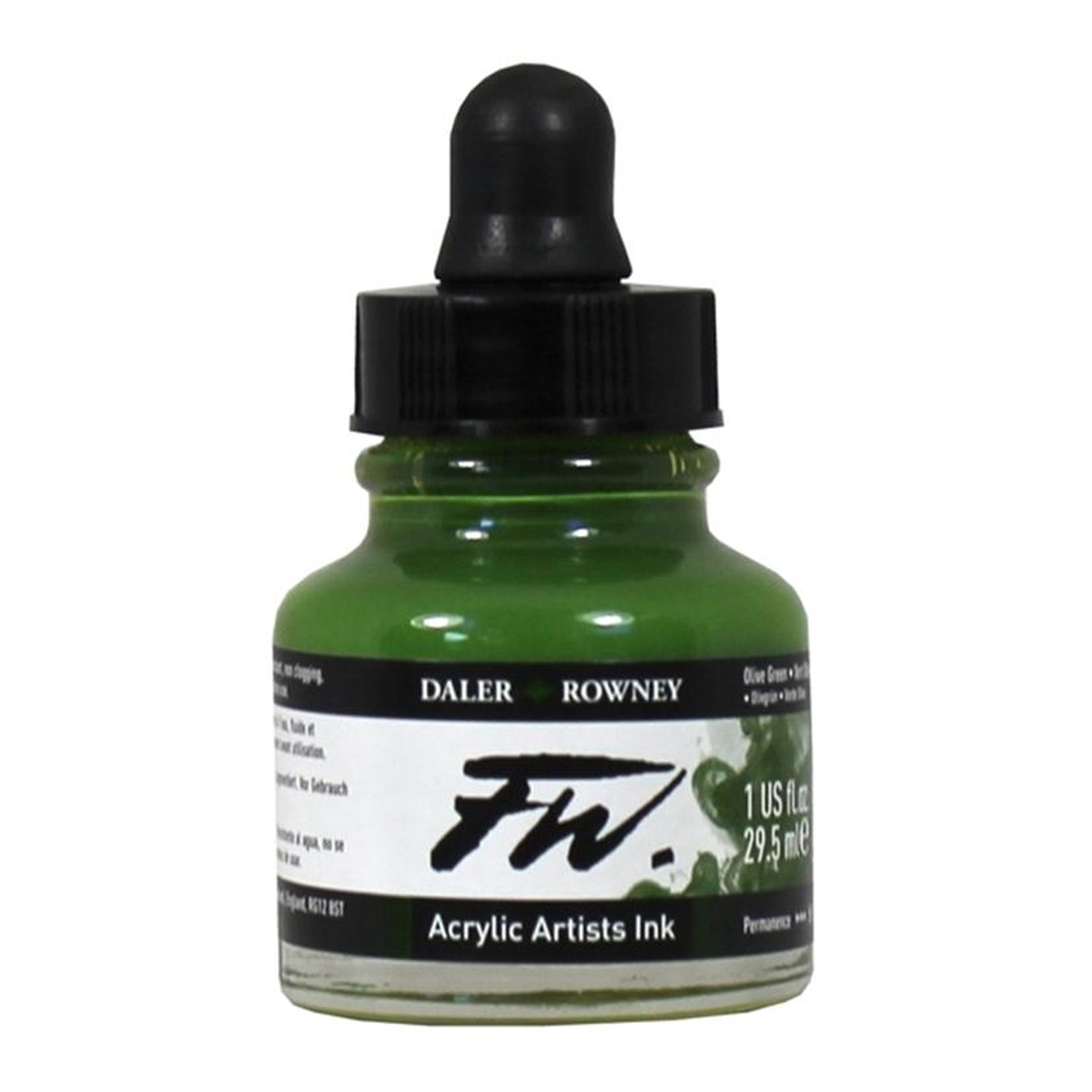 Daler-Rowney Olive Green FW Artists Ink 29.5ml