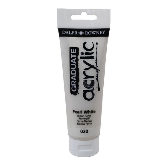 Daler-Rowney Graduate Pearl White Acrylic Paint 120ml
