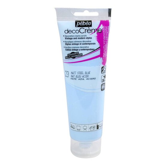 Pebeo Ice Blue Deco Creme Paint 120ml
