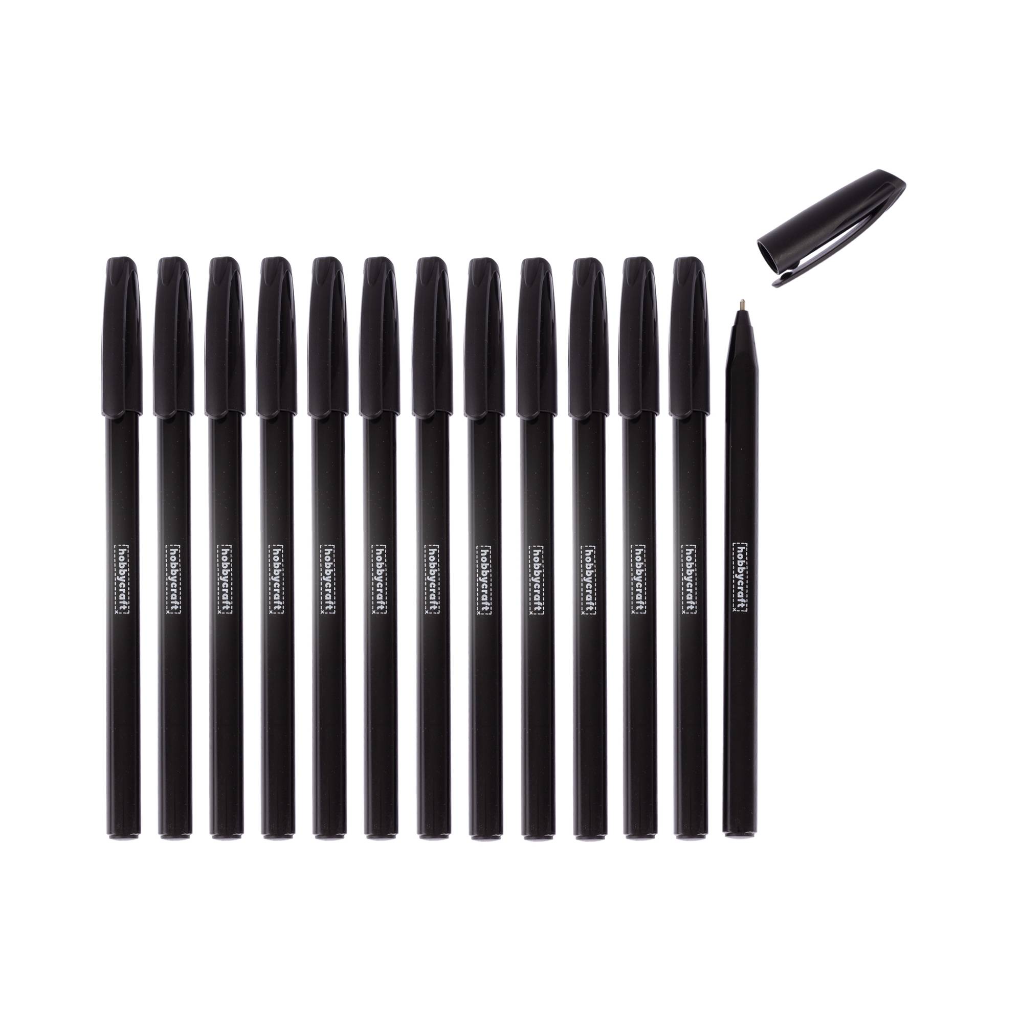 Black Ballpoint Pens 12 Pack