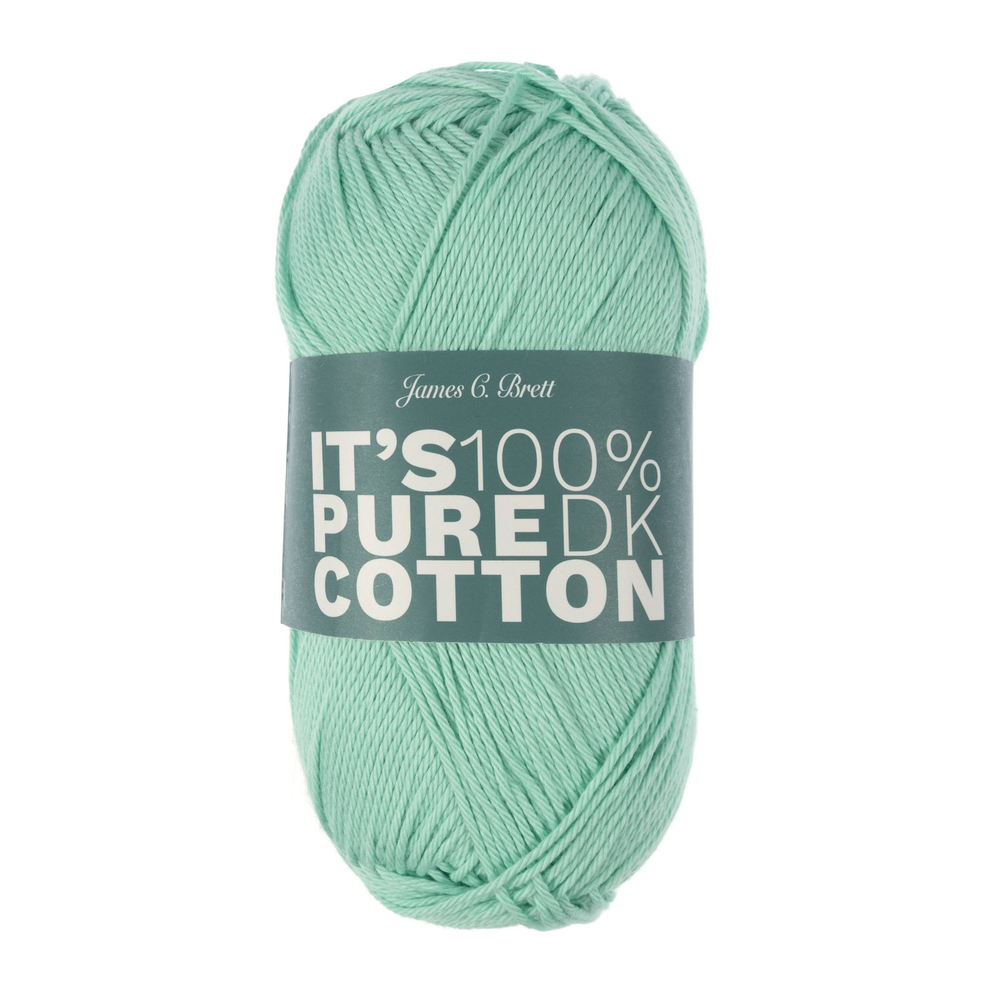 James C Brett Soft Green It’s Pure Cotton Yarn 100g