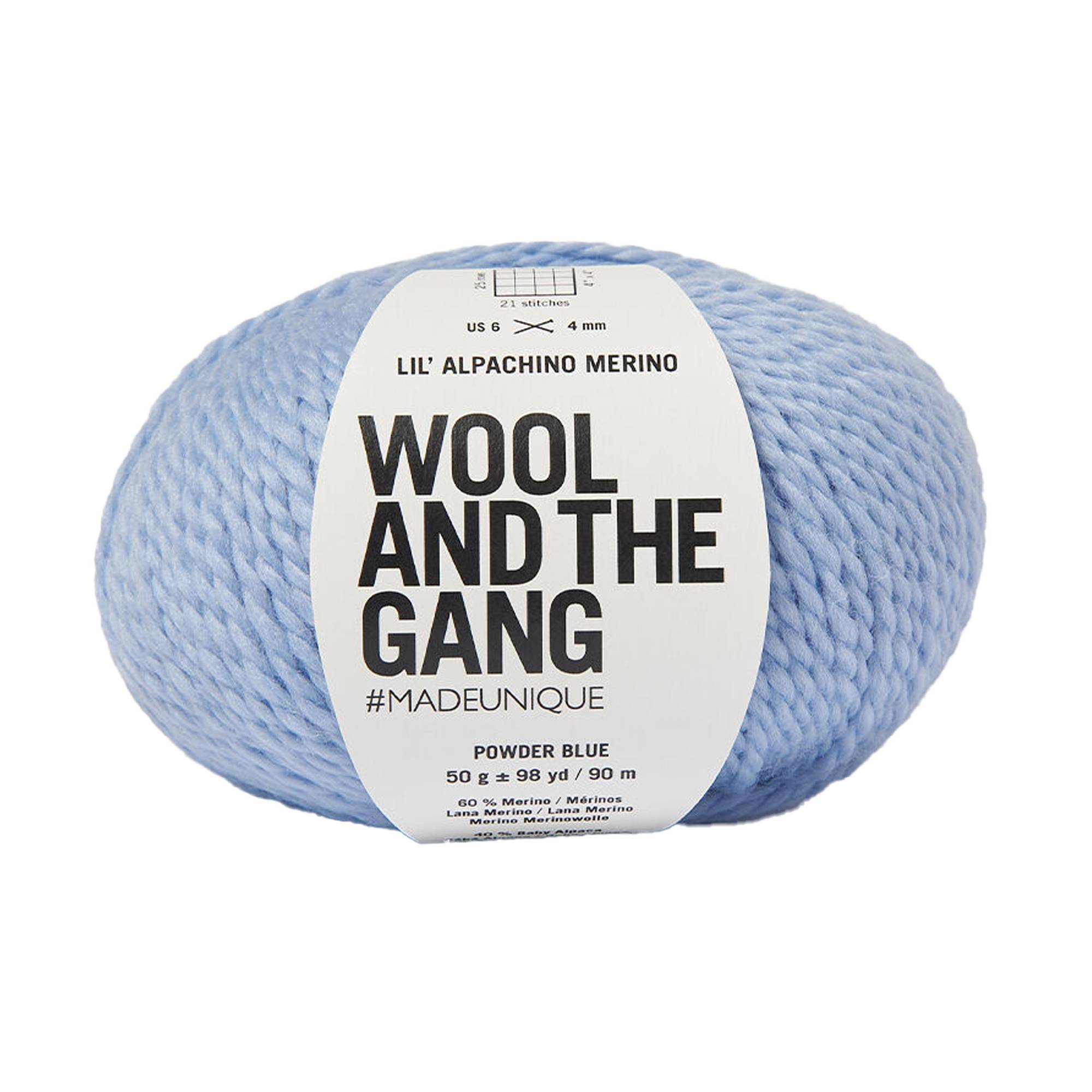 Wool and the Gang Powder Blue Lil’ Alpachino Merino 50g