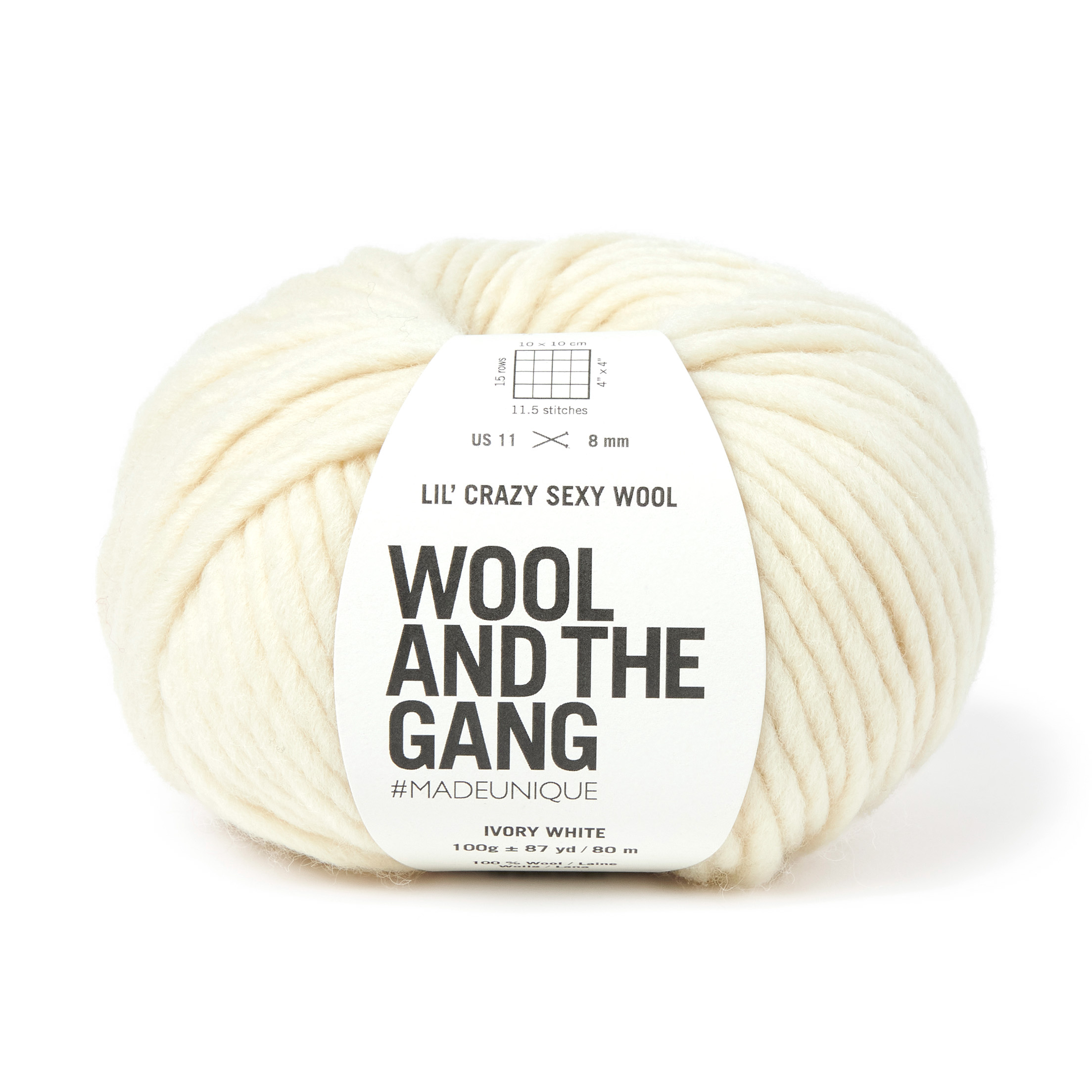 Wool and the Gang Ivory White Lil’ Crazy Sexy Wool 100g