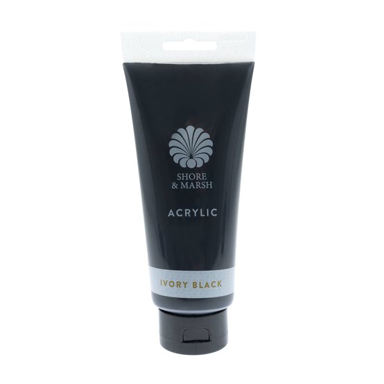 Shore & Marsh Ivory Black Acrylic Paint 200ml