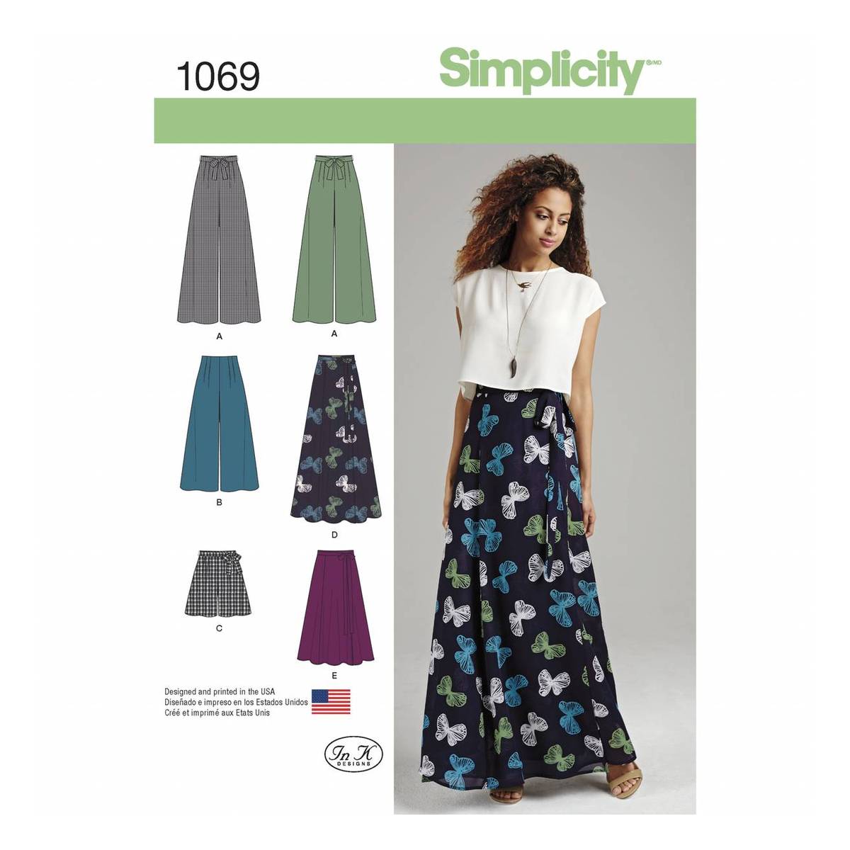 Simplicity Trousers and Skirt Sewing Pattern 1069 (4-12)