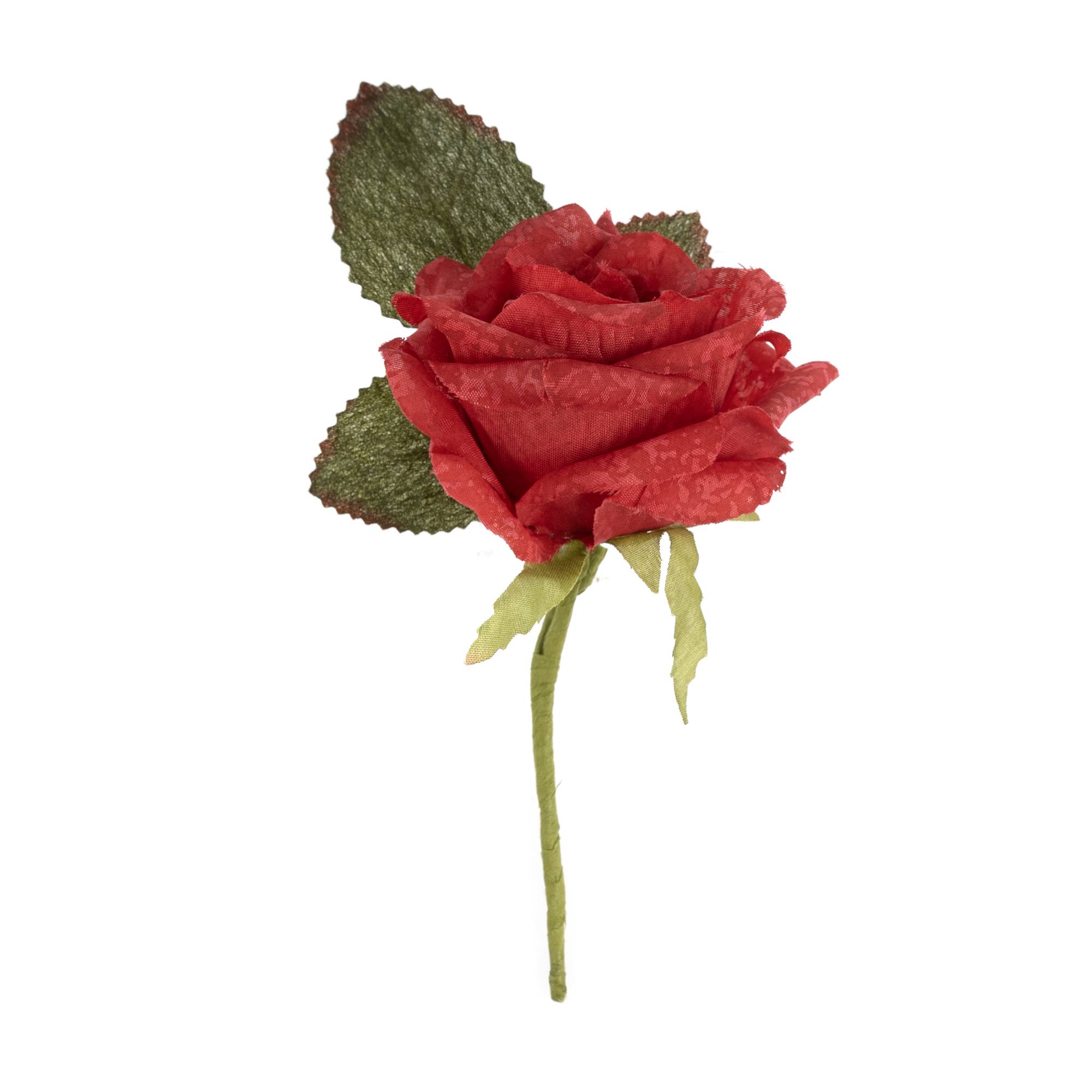 Single Red Rose Pick 20cm