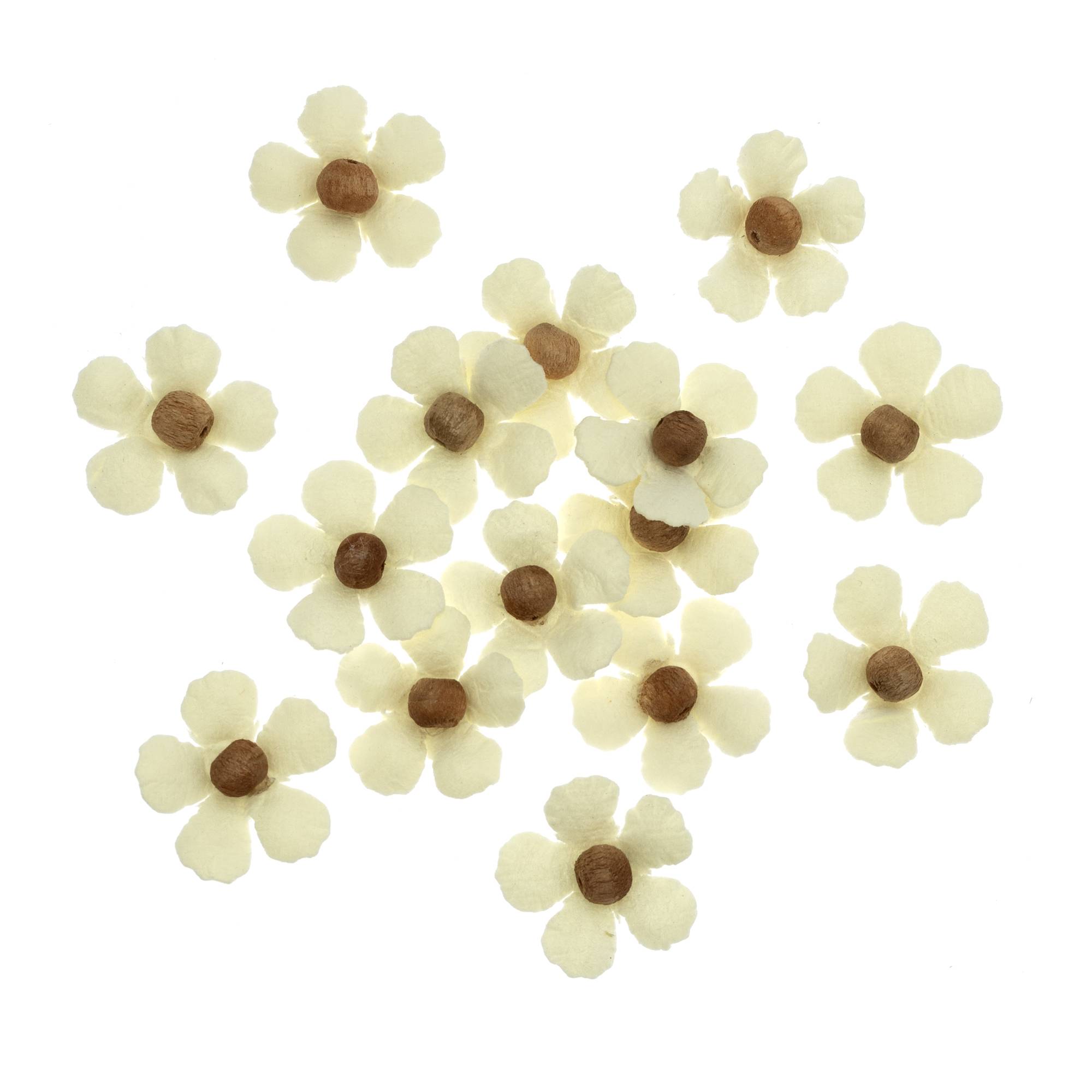 Handmade Ivory Pearl Georgia Flowers 15 Pack