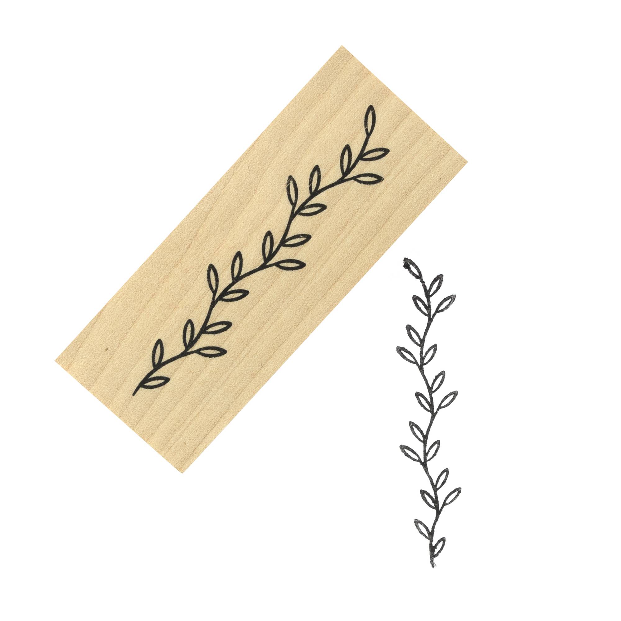 Vine Wooden Stamp 2.5cm x 6.3cm
