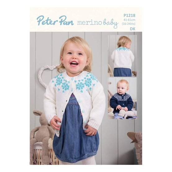 Peter Pan Baby Merino Cardigan Digital Pattern P1218