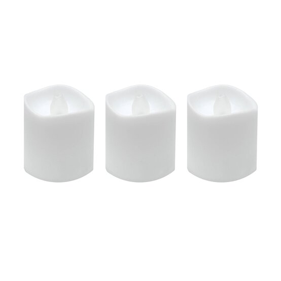 LED Wax Look Votive Candles 3 Pack