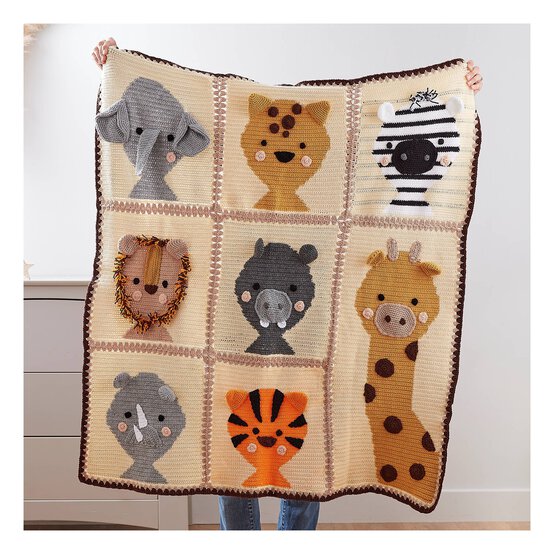 Knitcraft Crochet Animal Blanket Digital Pattern 0284