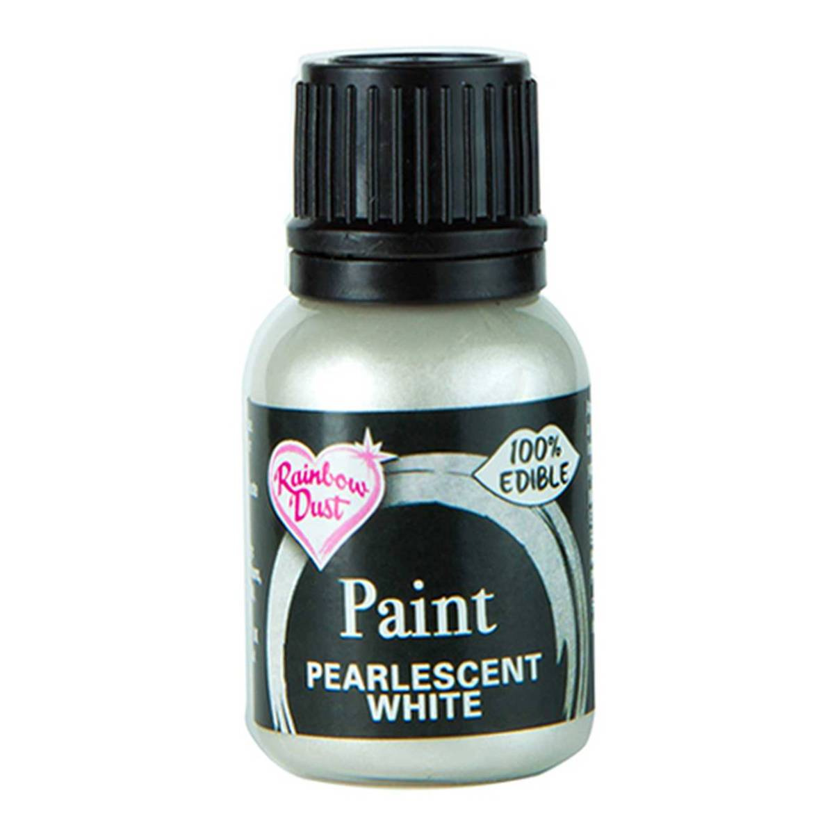 Rainbow Dust Pearlescent White Food Paint 25ml