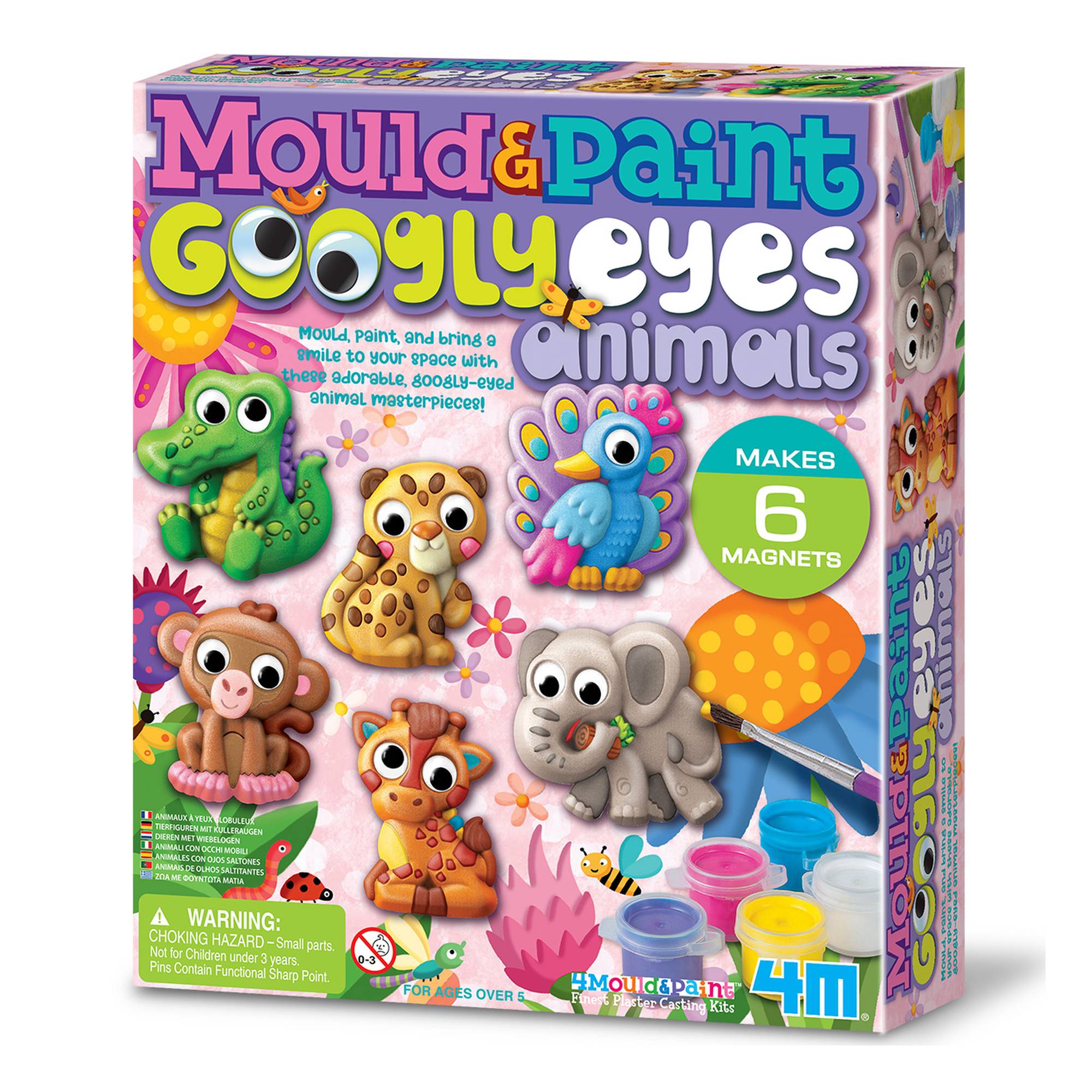 Mould and Paint Googly Eyes Animals Kit