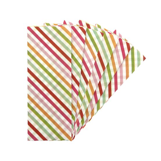 Striped Tissue Paper 50cm x 75cm 6 Pack