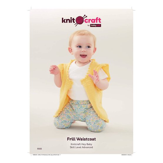 Knitcraft Frill Waistcoat Digital Pattern 0102