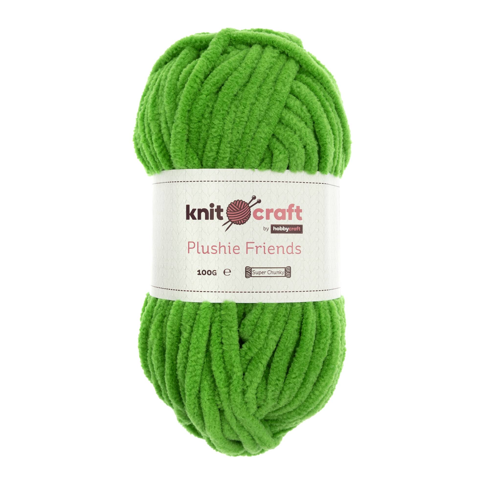 Knitcraft Green Plushie Friends Yarn 100g