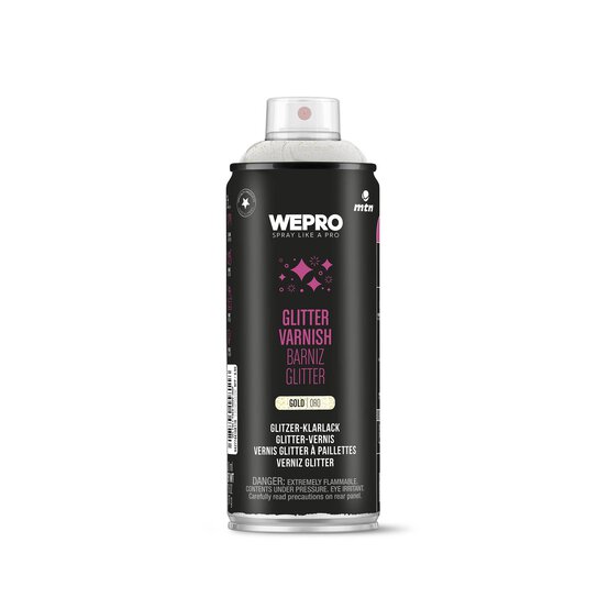 MTN WEPRO Gold Glitter Varnish 400ml