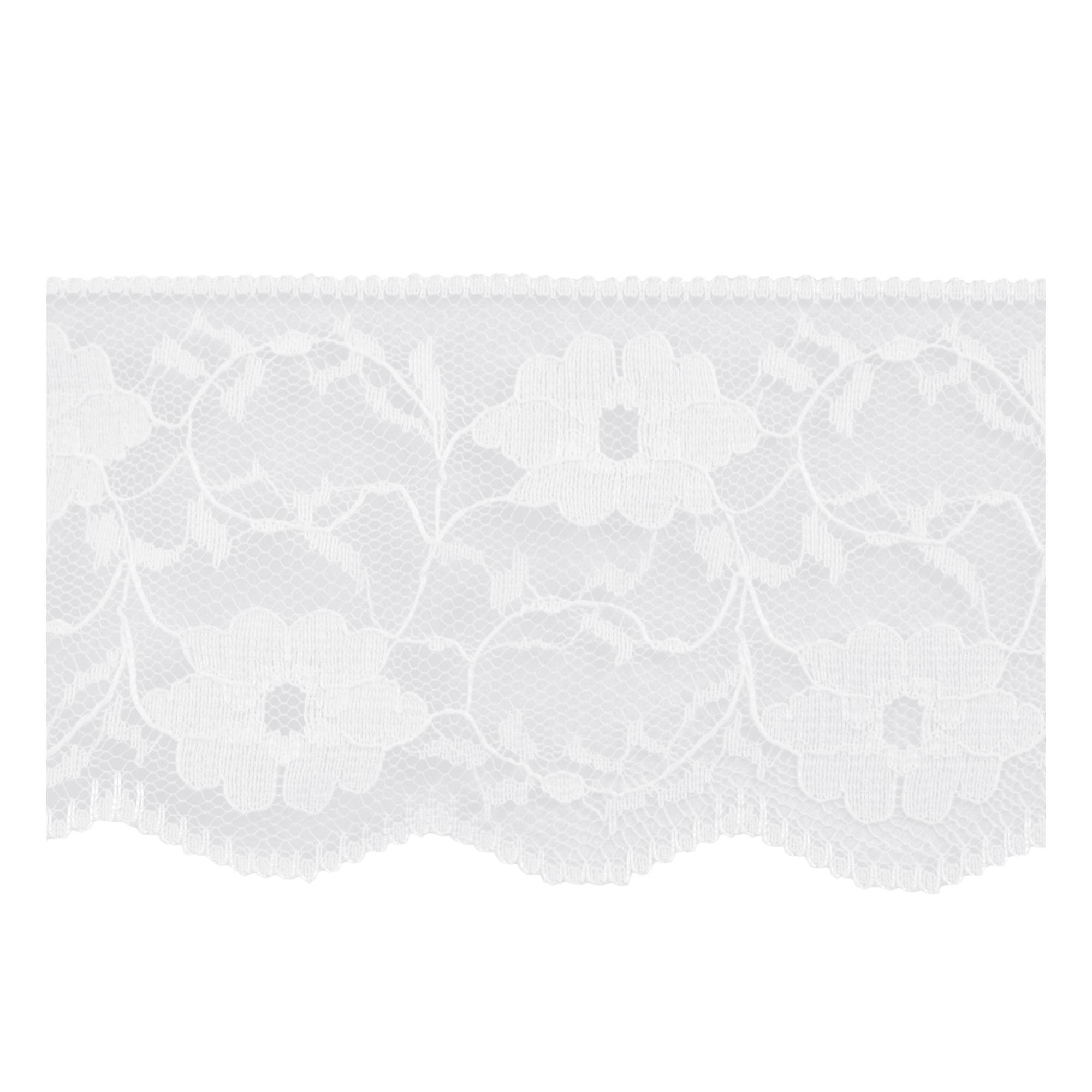 White 60mm Floral Lace Trim by the Metre