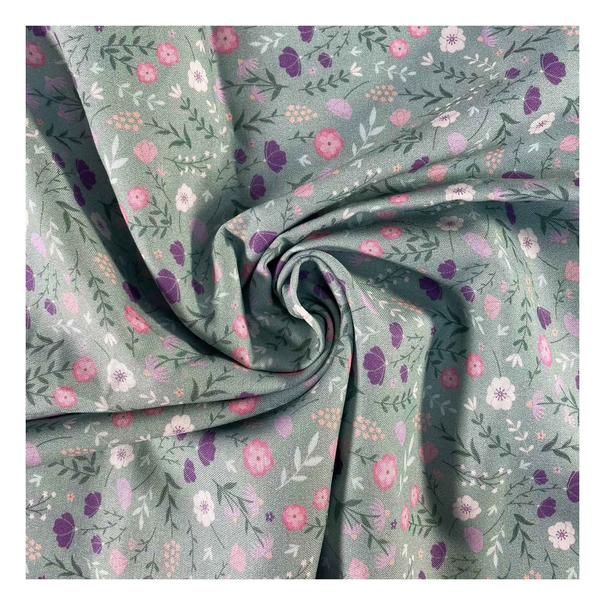 Bouquet Frenzy Cotton Fabric by the Metre