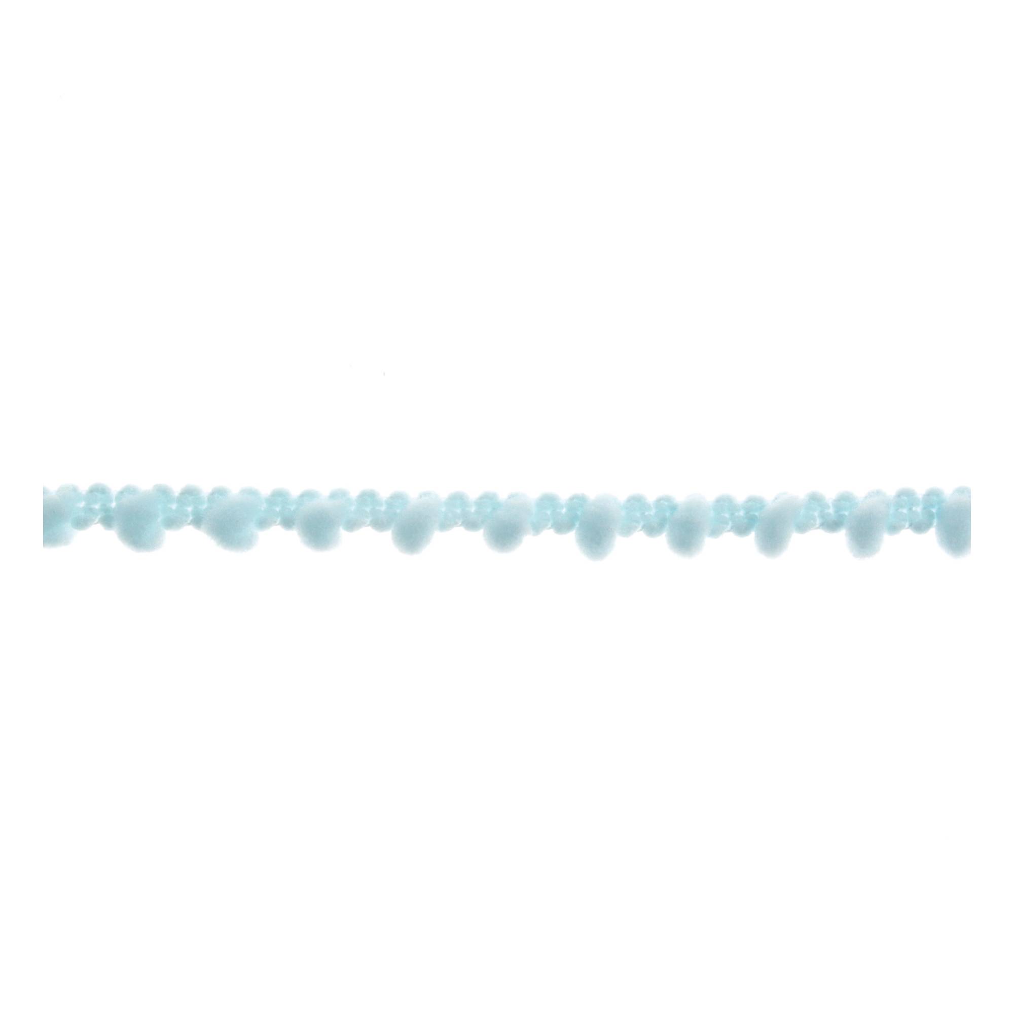 Light Blue 7mm Pom Pom Trim by the Metre
