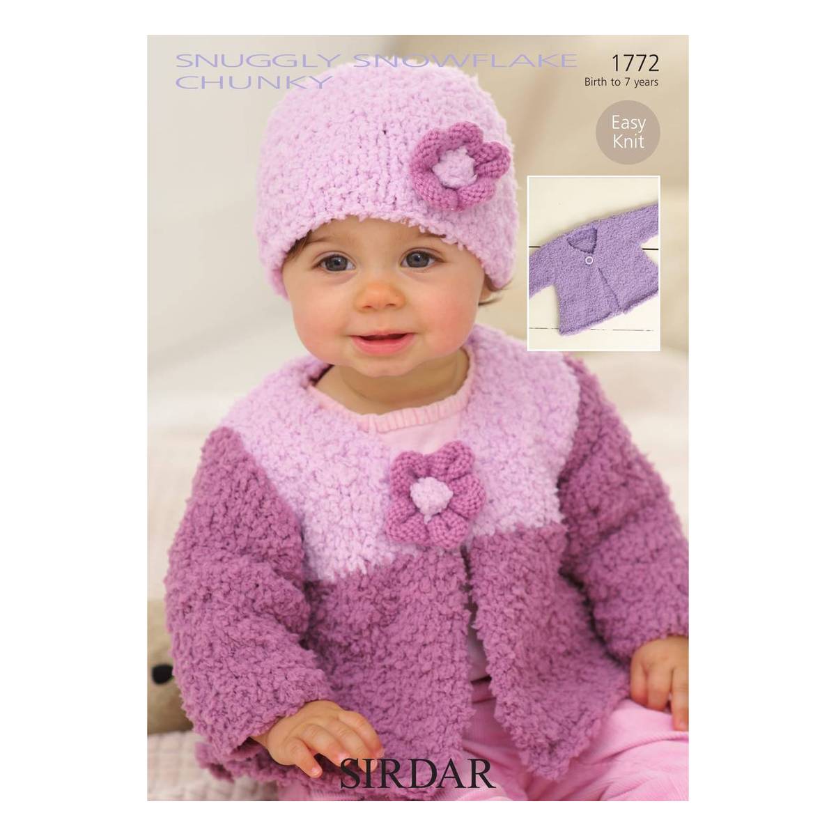 Sirdar Snuggly Snowflake Chunky Cardigan Digital Pattern 1772